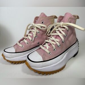 Converse Pink Run Star Hike size 5 women’s  Lace-Up High-Top Boots